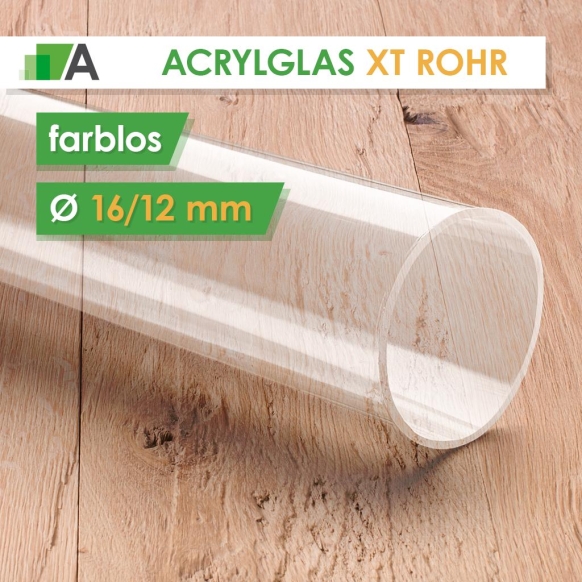 PLEXIGLAS® XT Rohr farblos Ø 16/12 mm