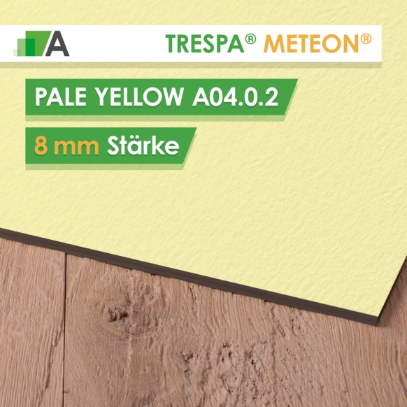 TRESPA® METEON® Pale Yellow - A04.0.2 - Stärke 8mm - 3050 x 1530