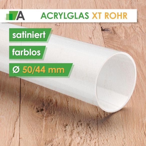 DEGLAS® Rohr satiniert farblos Ø50/44 mm