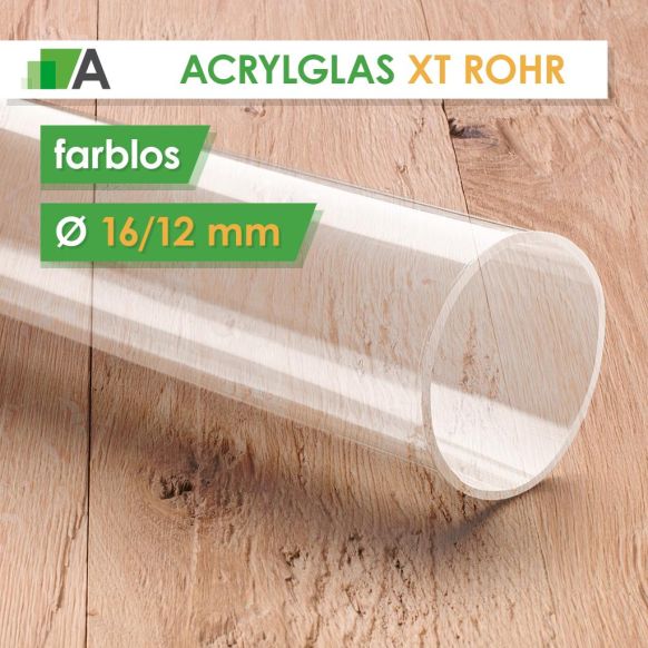 PLEXIGLAS® XT Rohr farblos Ø 16/12 mm