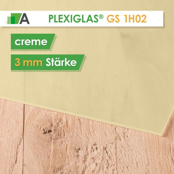 PLEXIGLAS® GS Stärke 3 mm creme 1H02