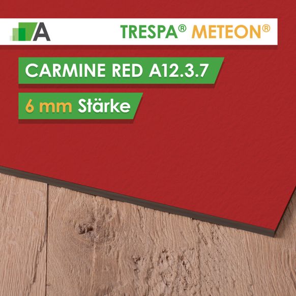 TRESPA® METEON® Carmine Red - A12.3.7 - Stärke 6mm - 4270 x 2130