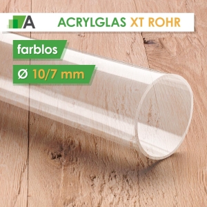 PLEXIGLAS® XT Rohr farblos Ø 10/7 mm
