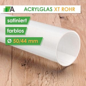 DEGLAS® Rohr satiniert farblos Ø50/44 mm