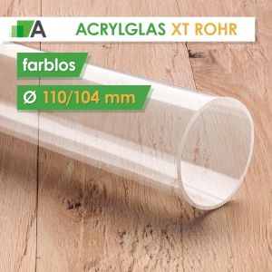 PLEXIGLAS® XT Rohr farblos Ø110/104 mm