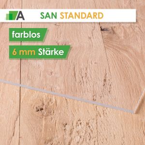 SAN Standard Stärke 6mm farblos