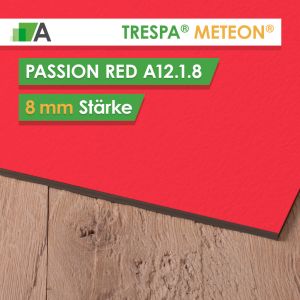 TRESPA® METEON® Passion Red - A12.1.8 - Stärke 8mm - 3650 x 1860